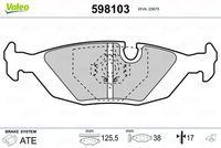 VALEO 598103 - Juego de pastillas de freno
