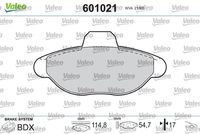 VALEO 601021 - Juego de pastillas de freno