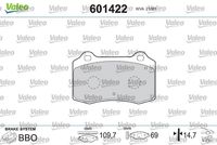 VALEO 601422 - Juego de pastillas de freno
