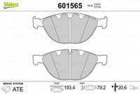 VALEO 601565 - Juego de pastillas de freno