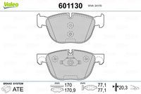 VALEO 601130 - Juego de pastillas de freno