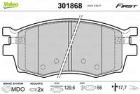 VALEO 301868 - Juego de pastillas de freno