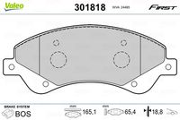 VALEO 301818 - Juego de pastillas de freno