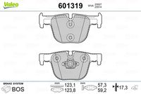 VALEO 601319 - Juego de pastillas de freno
