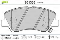 VALEO 601300 - Juego de pastillas de freno