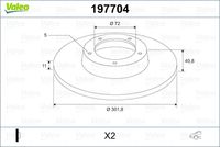VALEO 197704 - Disco de freno