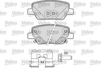 VALEO 601692 - Juego de pastillas de freno