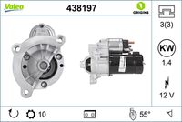 VALEO 438197 - Motor de arranque