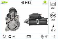 VALEO 438483 - Motor de arranque