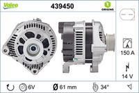 VALEO 439450 - Alternador