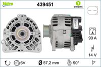 VALEO 439451 - Alternador