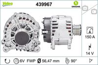 VALEO 439967 - Alternador