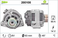VALEO 200100 - Alternador