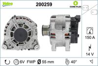 VALEO 200259 - Alternador