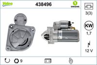 VALEO 438496 - Motor de arranque