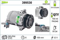 VALEO 399530 - Compresor, aire acondicionado
