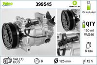 VALEO 399545 - Compresor, aire acondicionado