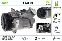 VALEO 813649 - Compresor, aire acondicionado