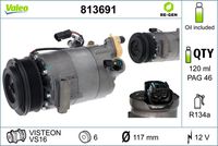 VALEO 813691 - Compresor, aire acondicionado
