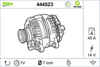 VALEO 444523 - Alternador
