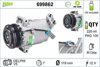 VALEO 699862 - Compresor, aire acondicionado