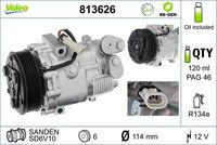 VALEO 813626 - Compresor, aire acondicionado