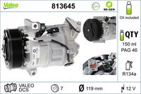VALEO 813645 - Compresor, aire acondicionado