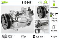 VALEO 813647 - Compresor, aire acondicionado