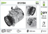 VALEO 813194 - Compresor, aire acondicionado