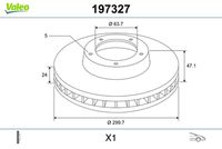 VALEO 197327 - Disco de freno