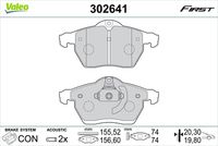 VALEO 302641 - Juego de pastillas de freno