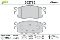 VALEO 302725 - Juego de pastillas de freno