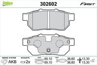 VALEO 302602 - Juego de pastillas de freno