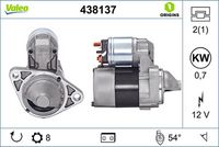VALEO 438137 - Motor de arranque