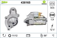VALEO 438165 - Motor de arranque