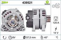 VALEO 439521 - Alternador