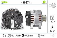 VALEO 439674 - Alternador