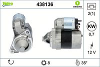 VALEO 438136 - Motor de arranque