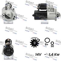 SIDAT S12BH0497A2 - Motor de arranque