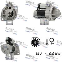 SIDAT S12DE0507A2 - Motor de arranque