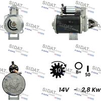 SIDAT S12LU0123A2 - Motor de arranque
