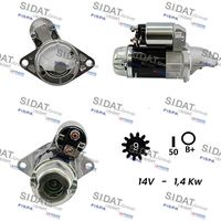 SIDAT S12MH0580 - Motor de arranque