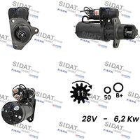 SIDAT S24BH0057A2 - Motor de arranque