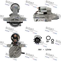 SIDAT S12VS0283 - Motor de arranque