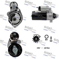 SIDAT S12BH0026 - Motor de arranque