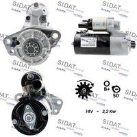 SIDAT S12BH0931 - Motor de arranque