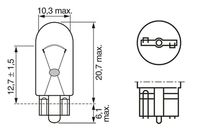BOSCH 1 987 302 819 - Lámpara, luz del maletero