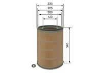 BOSCH F 026 400 399 - Filtro de aire