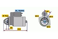 BOSCH 0 001 107 087 - Motor de arranque