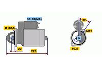 BOSCH 0 001 107 101 - Motor de arranque